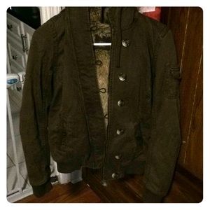 NWOT Old Navy Fur Jacket with Hood